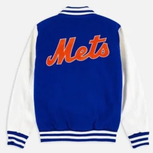 Alternative view of New Era MLB Wordmark Varsity Jacket NY Mets Jacket